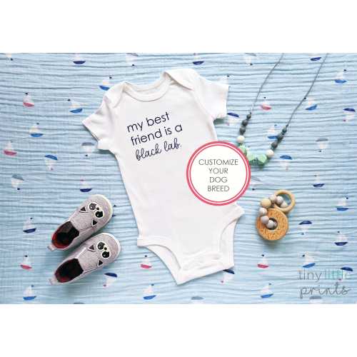 Custom Dog Baby Bodysuit – Dog Lover Gift
