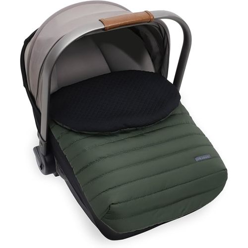 Little Unicorn Winter Car Seat Cover | Premium Insulated Fabric | Universal Fit & Easy to Install | Travel Bag Included (Black)