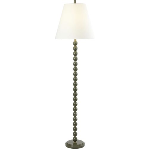 SAFAVIEH Callie Floor Lamp, 66" Green/Gold FLL4146A