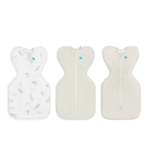 Swaddle Up™ Starter Pack 1.0 TOG Cotton Sand Cloud Bunnies