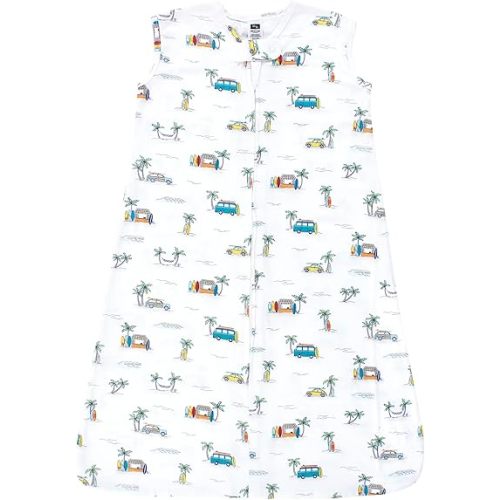 Hudson Baby Unisex Baby Cotton Sleeveless Wearable Sleeping Bag, Sack, Blanket, Surfer Dude, 0-6 Months