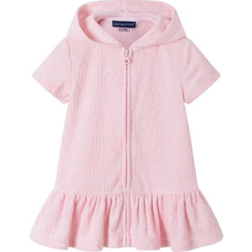 Hooded French Terry Cover-Up Dress, 6-9M