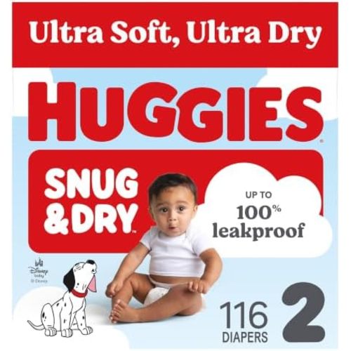 Huggies Snug & Dry Diapers Size 2, 116 Count