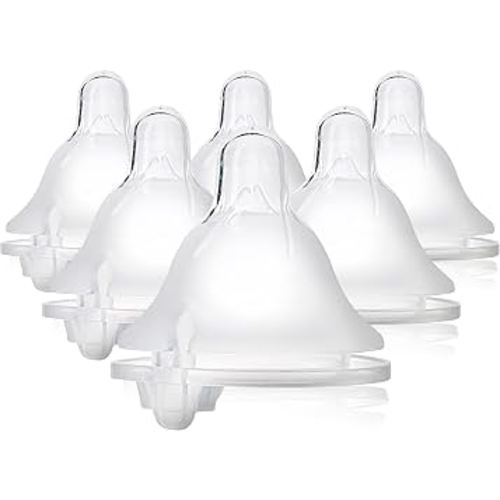 Evenflo Feeding Balance + Wide Neck BPA-Free Silicone Medium Flow Baby Bottle Nipple - 3 Months+, 6ct : Baby