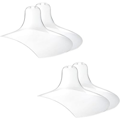 Nipple Shields Breastfeeding, Nipple Shell Guards for Nursing Newborn Baby,for Breastfeeding with Latch Difficulties or Flat or Inverted Nipples 20MM (4 Count)