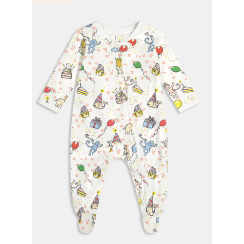Infant Birthday Bonanza Zipper Footie