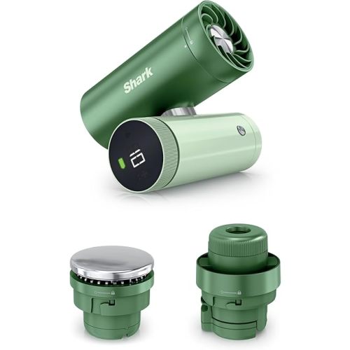 Shark ChillPill – The Only 3-in-1 Personal Cooling System with Fan, InstaChill Cooling Plate & Dry-Touch Mist – Portable, Handheld, Drops Skin Temp Up to 16°F, 10 Speeds, Matcha, FA022GN