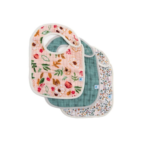 3-Pack Classic Cotton Muslin Bibs