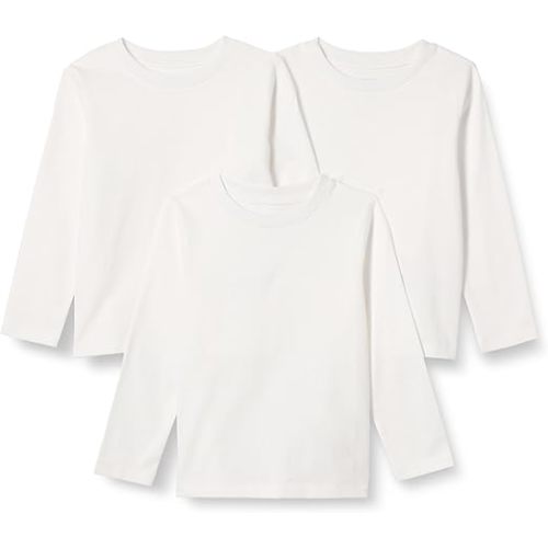 Amazon Essentials Unisex Babies' Relaxed-Fit 100% Cotton Long-Sleeve T-Shirts