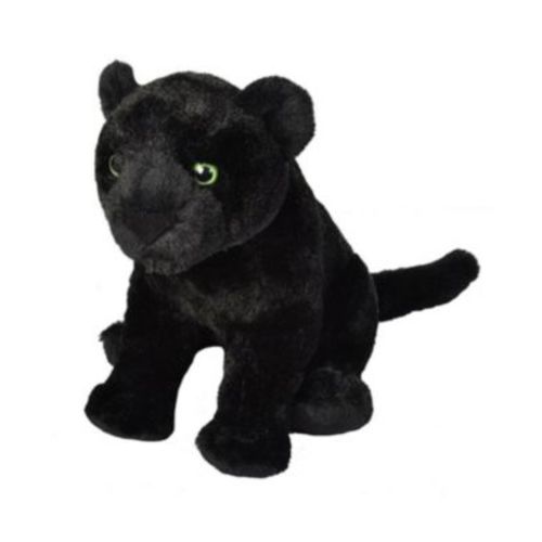 Cuddlekins Black Jaguar Stuffed Animal, 12 Inches