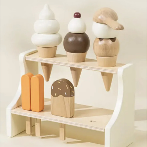Wooden Ice Cream Stand