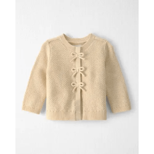 Baby Girl Organic Cotton Sweater Knit Cardigan - Little Planet | Carter's