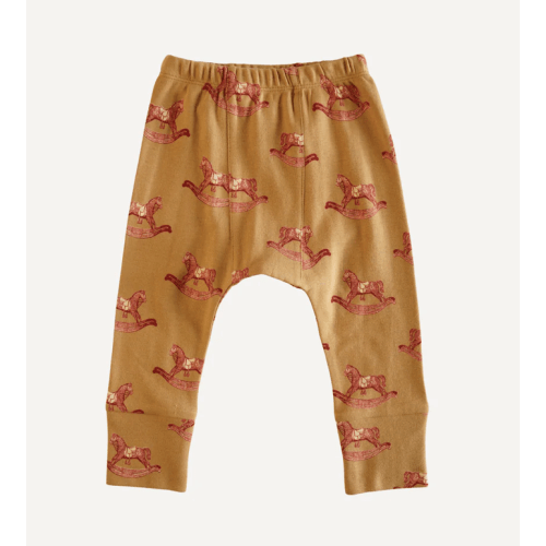 classic panda pant | rocking horse | organic cotton interlock