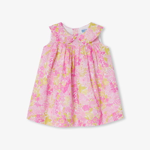 Baby girl  sleeveless dress in Liberty fabric