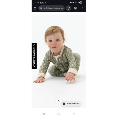 Baby Zip Up - Sage Lightning – BURLEBO