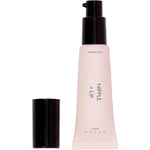 HATCH Nipple + Lip Rescue Balm - 1oz Lanolin Free Nipple Cream - Natural Nipple Care for Breastfeeding - Hydrating Nipple Balm - Mama Safe Breastfeeding Essentials