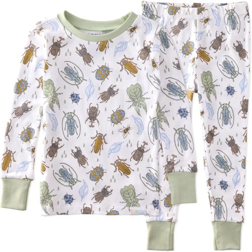 Butterblu Zen Snug-fit 2-Piece Pajamas 100% Organic Cotton Long Sleeve for Boys & Girls