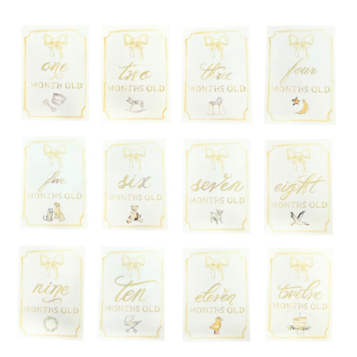 Monthly Milestone Card Set - Neutral | Danrie