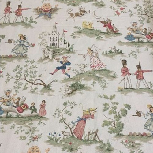 Crib Sheet - Nursery Rhyme Toile Cotton