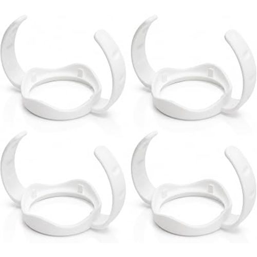4Pack Baby Bottle Handles for Evenflo Wide Neck 5oz & 9oz Baby Bottle, Baby Bottle Handles Wide Neck, Baby Bottle Holder - White
