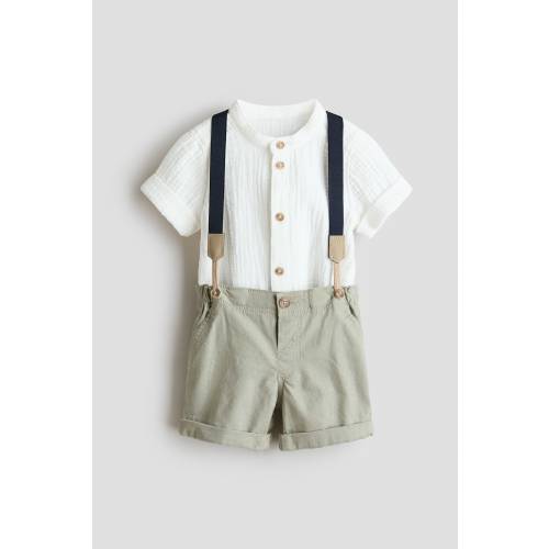 2-PIECE SET WITH SUSPENDERS