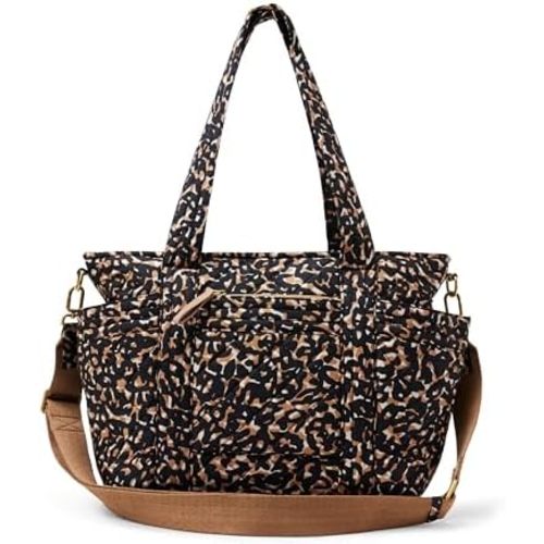 Amazon Essentials Women's Quilted Cotton Tote Handbag