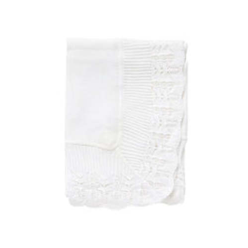 Heirloom Baby Blanket in White | Caitlin Wilson