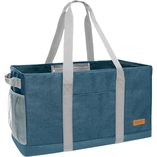 WONDAY Extra Large Utility Tote Bag - Standing Reusable Grocery Bag with Handle