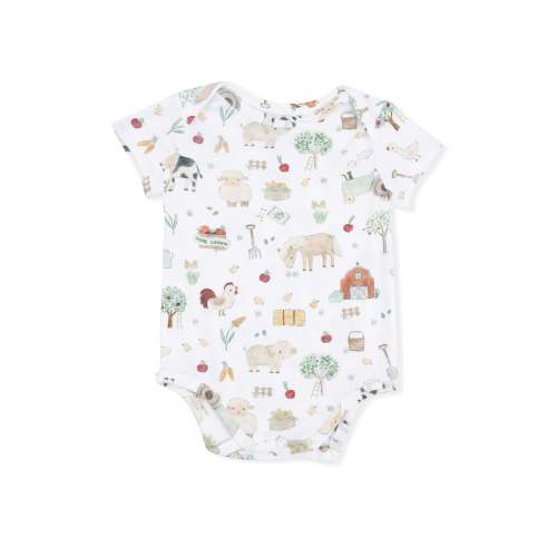Cute Farm Animals Uni - Short Sleeve Bodysuit