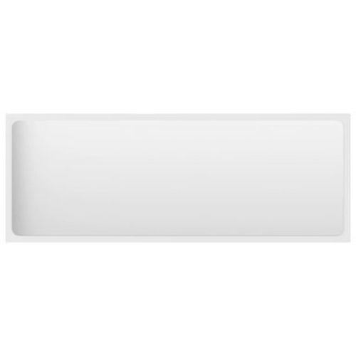 vidaXL Mirror White Engineered wood, Acrylic 39.4 x 0.6 x 14.6 in Mirror