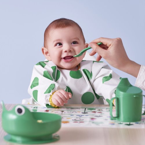 KLADDIG Bib - white/green