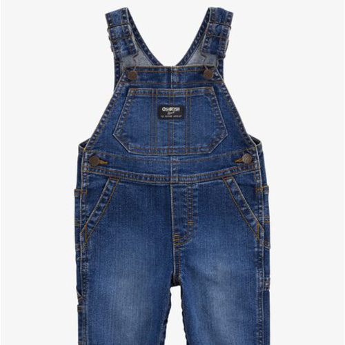 Baby Stretch Denim Classic Overalls - Dark Wash - OshKosh B'gosh | Carter's