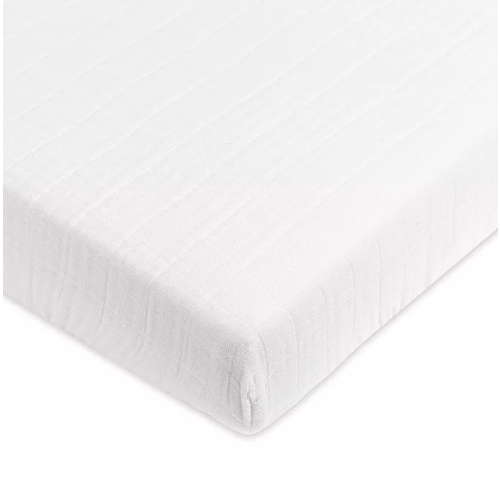 Mini Crib Sheet in GOTS Certified Organic Muslin Cotton