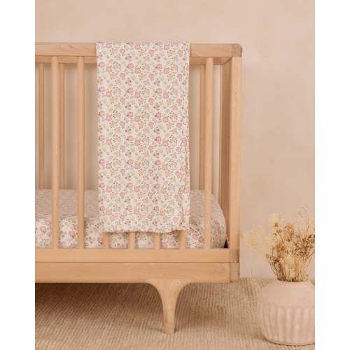 Woven Crib Sheet || Bloom – Quincy Mae