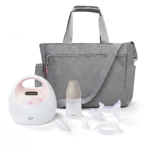 Spectra Baby S2 Plus Electric Pump Bundle, Tote & Accessories, 28 mm | Replacement Kit with Breast Shield, Bottle, Disk, Cap, Backflow Protector, Duckbill Valve, Nipple & Tubing