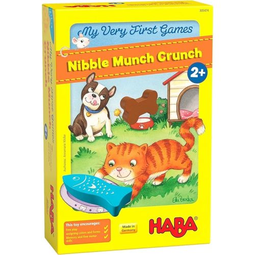 HABA My Very First Games: A Memory & Matching Game for Toddlers Ages 2+, Nibble Nibble Munch Crunch, Preschool Learning Activities, Made in Germany