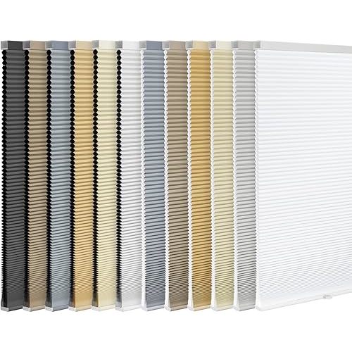 LazBlinds Cordless Cellular Shades, 21'' W x 64'' H, Taupe