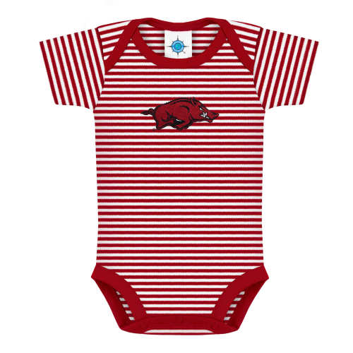 Arkansas Razorbacks Striped Bodysuit | College Baby