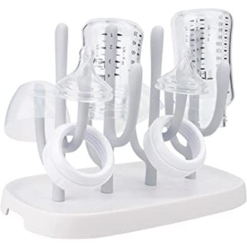 Baby Bottle Drying Rack, Space Saving Bottle Dryer Holder for Bottles, Nipples, Pump Parts, Cups