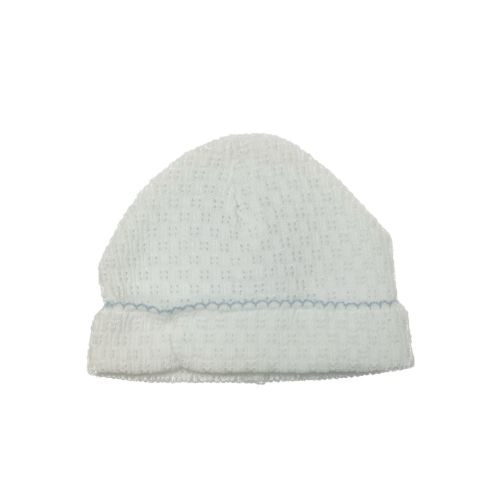 Paty White Saylor Cap, Blue Trim