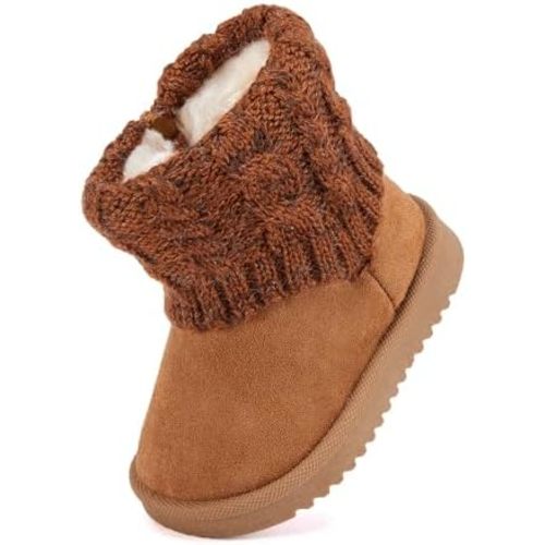 BMCiTYBM Baby Snow Boots Infant Boy Girl Winter Boots Nonslip Lightweight Outdoor Warm Shoes for Cold Weather 6 9 12 18 24 Months(Infant/Toddler)