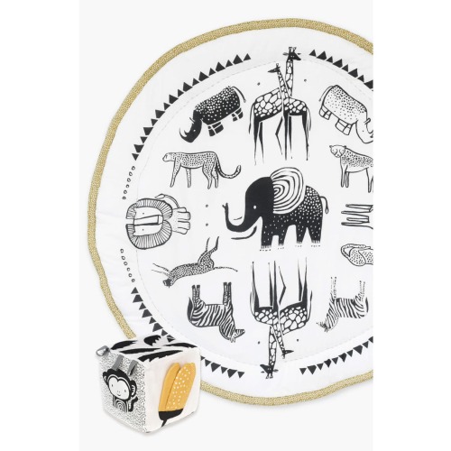 Wee Gallery Safari Themed Playmat and Soft Block Bundle