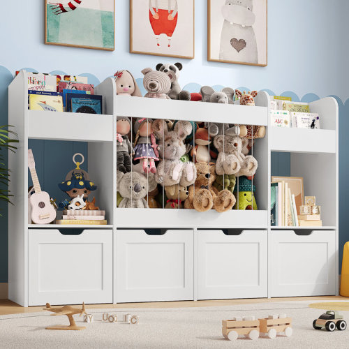 Latitude Run® 41"W Toy Box and Organizer(White) & Reviews | Wayfair