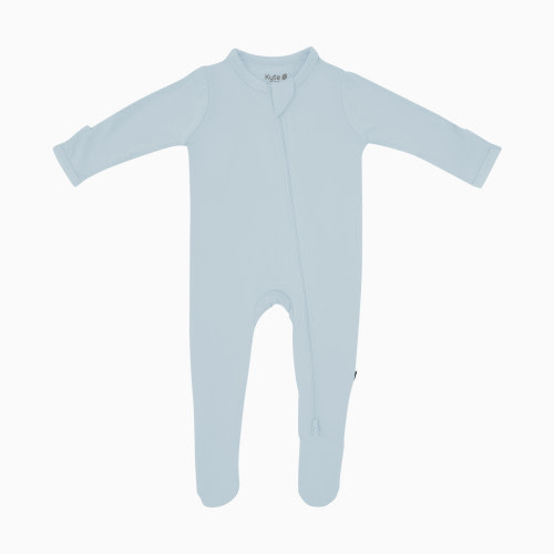 Kyte Baby Zipper Footie - Fog, 3-6 M