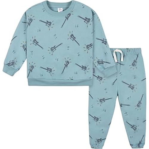 Gerber Baby Boys Toddler 2-piece Fleece Sweatshirt and Jogger Set