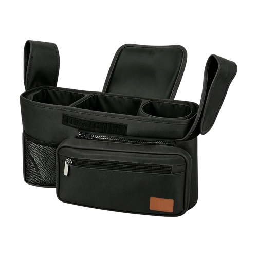 Universal Baby Stroller Organizer With Insulated Cup Holders & Non-Slip Secure Hooks Accessories
