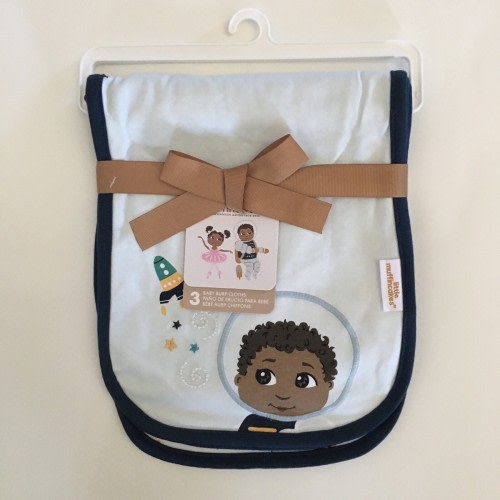 NEW Little Muffincakes Burp Cloths Set of 3 Shoulder Bibs Soft and Absorbent