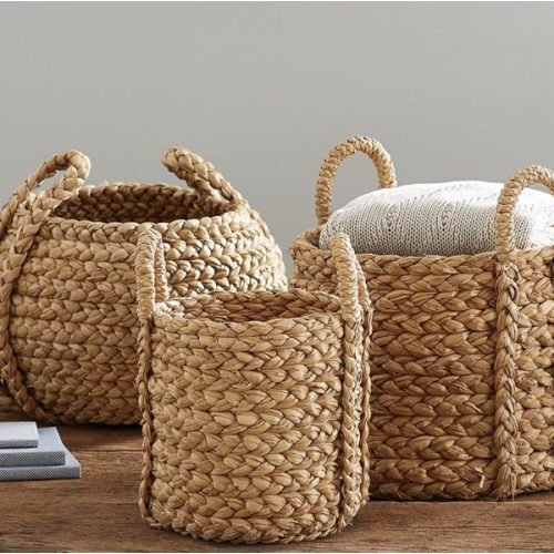 Beachcomber Round Handled Storage Baskets | Pottery Barn