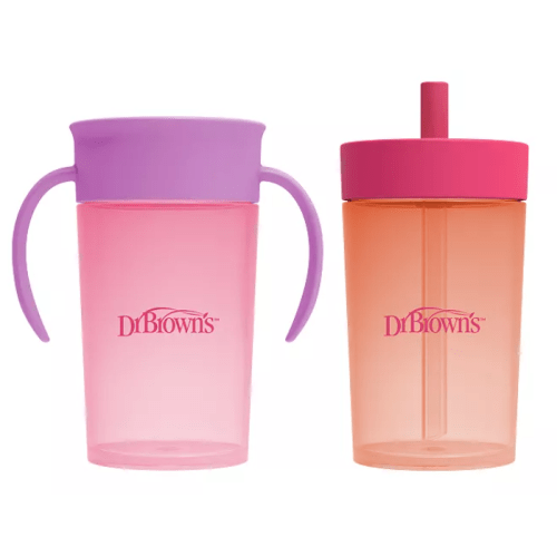 Dr. Brown's Milestones Straw & 360° Cup 2-Pack
