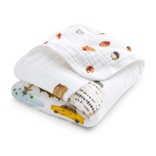 aden + anais Organic Cotton Muslin Blanket in Heritage Floral | aden + anais